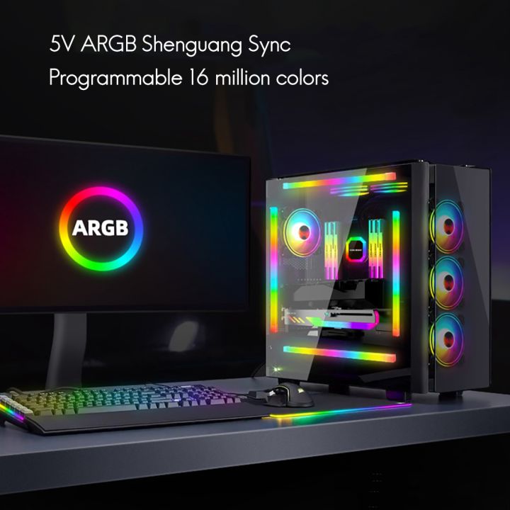 F300%20Chassis%20Light%20Bar%203PINx2+4PIN%205V%20ARGB%20Desktop%20Computer%20Chassis%20Ambient%20Light%20Decorative%20LED%20Light%20Strip%20-%20Image%207