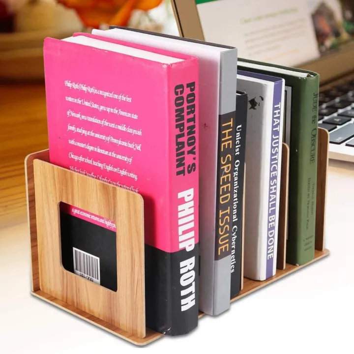 Detachable%20Wooden%204%20Sections%20Storage%20Rack%20Box%20Desktop%20Board%20DIY%20Organizer%20Detachable%20Book%20Shelf%20Rack%20CD%20DVD%20Stand%20Brown%20-%20Image%202