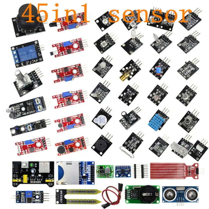 For arduino 45 in 1 Sensors Modules Starter Kit better than 37in1 ...