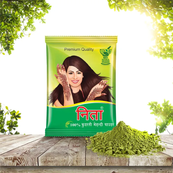 Neeta%20Mehendi%20Powder%20100g,%20%20Pack%20of%202,%20100%25%20Natural%20Henna%20Mehandi%20Powder%20for%20Hair,%20Hand%20&%20Feet%20-%20Image%207