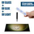 X-Mart UV Glass For Samsung Galaxy S23 Ultra - UV Glue Case Friendly Tempered Glass Screen Guard Protector. 