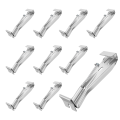 ARELENE 5inch 10 Pack Gutter Hangers, with Pre-Inserted Screw, Aluminum Gutter Brackets for Repairing Sagging Rain Gutters. 