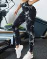 Seamless Discharge Dyed Yoga Pants For Women. 