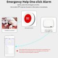 OUMERY 2X Tuya Smart ZigBee SOS Button Sensor Alarm Elderly Children Alarm Emergency Help Switch Tuya Smart Life Remote Control. 