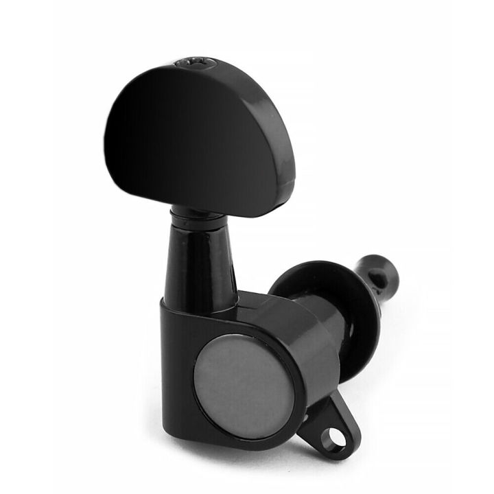 Diecast Guitar String Tuning Peg Tuning Keys Machine Heads Tuners Black