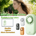 Battery Capacity 5-Speed Wind Portable Handheld Fan Ultra-Thin Design Ultra-Quiet Operation Small Fan Slim Folding 1200mAh Battery Rechargeable Fan Outdoor Use. 