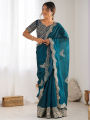 Stylish Embroidered Bollywood Organza Saree with Sequin work | Trendy Party & Festive Wear | Traditional Ethnic Fashion | Buy Online. 