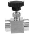 1/2 Inch Equal Female Thread 304 Stainless Steel Flow Control Shut Off Needle Valve. 