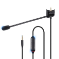 Replacement Game Mic 3.5mm Plug Detachable Gaming Boom Microphone. 
