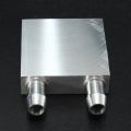 (GGBR) 2 Pcs Primary Aluminum Alloy Water Cooling Block for Liquid Water Cooler Heat Sink System Silver 40X40mm & 40X120mm. 