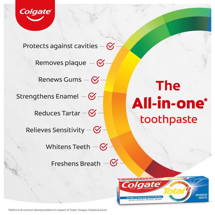 Colgate%20Total%2080%20gm%20Advanced%20Health%20Toothpaste,%20Antibacterial%20Tooth%20paste,%20Stronger%2012-Hour%20Anti-Germ%20Protection,%20Whole%20Mouth%20Health,%20World's%20No.%201*%20Germ-fighting%20Toothpaste%20%7C%20From%20Haatbazar%20%7C%20Haat%20bazar%20%7C%20Haatbazaar%20%7C%20Hatbazar%20-%20Image%203