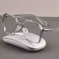 Square Transparent Frame Glass For Women And Men. 