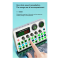 V99 Mobile Karaoke Recording Podcast Sound Card Computer Pod Cast Sound Card Live Performance Mixer Equipment for Singing. 