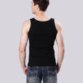 Men's Vest Summer Men's Pure Cotton Vest I-shaped Vest Men's Hurdle Sports Sleeveless Thick Thread Square Collar Vest. 