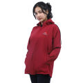 Red Color Lightweight Windcheater for Women. 