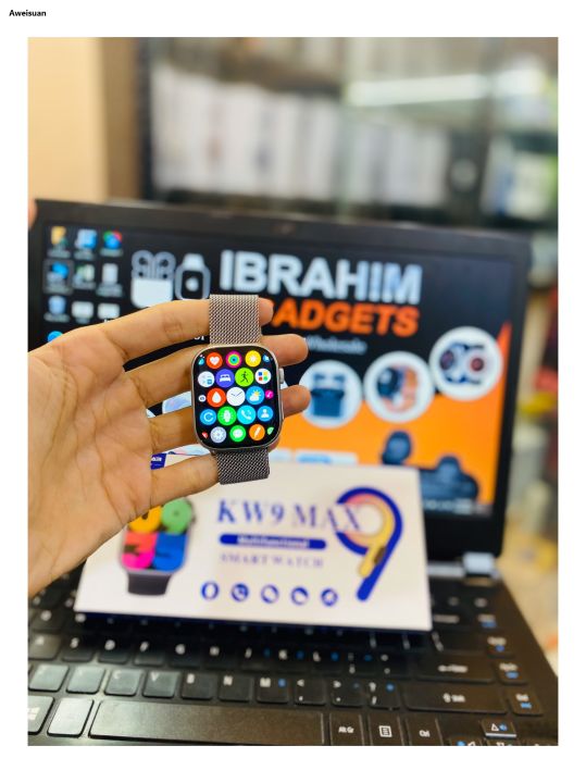 Aweisuan%20KW9%20MAX%20Series%209%20Smartwatch%20%7C%20With%20Magnetic%20Chain%20%7C%20Full%20HD%20Display%20%7C%20Bluetooth%20Calling%20,%20Custom%20wallpaper%20%7C%20Sports%20Features%20%7C%20Health%20Trackers%20%7C%20Wireless%20Charging%20-%20Image%202