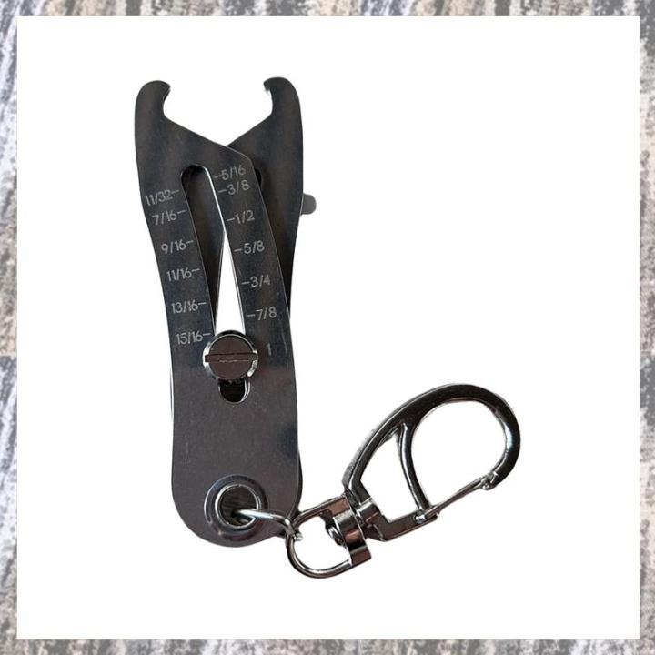 Thread Type Key Chain Portable Precise Thread Size Checker Keychain, Nut & Bolt Thread Size ...