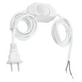 fasdaga 5X White Lamp Power Cord W Dimmer Switch AC 250V/110V US Plug. 