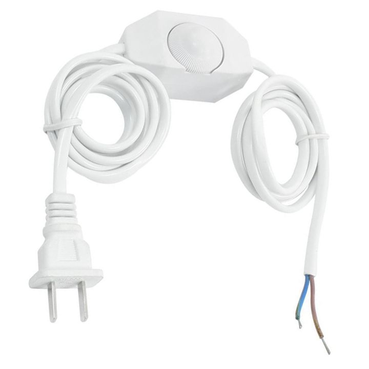 fasdaga%205X%20White%20Lamp%20Power%20Cord%20W%20Dimmer%20Switch%20AC%20250V/110V%20US%20Plug%20-%20Image%202