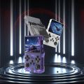 R36S RetroGamer Pro, Retro Game Console, 30000 in 1 Handheld Game Console, 8.89 cm IPS Screen, Linux System, Mini Portable Pocket Arcade 3800mAh 45 Simulators 128G Card (White/Black). 