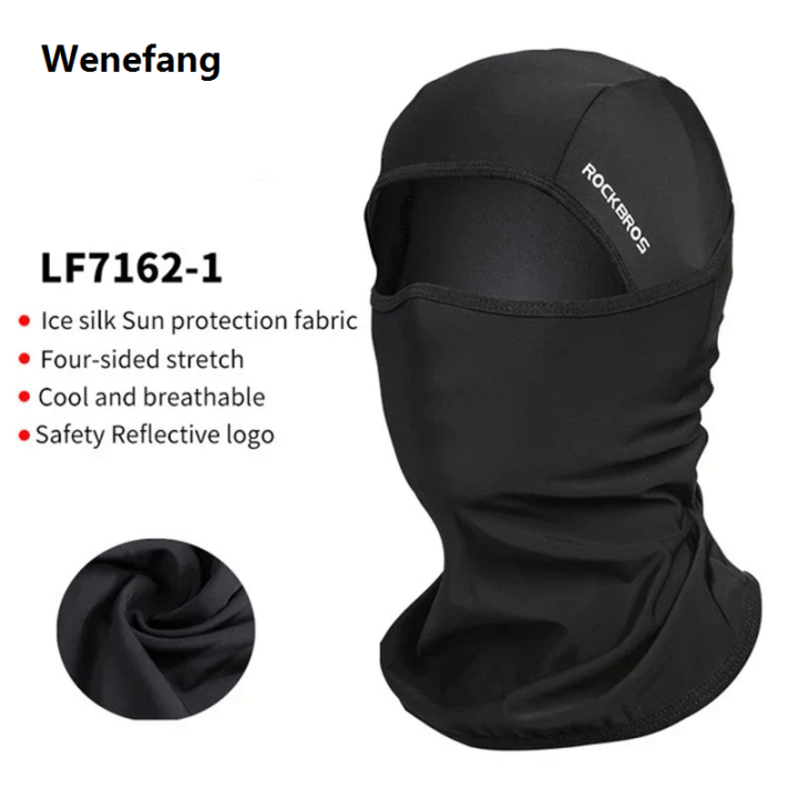 Wenefang%20%E3%80%90AmbitionmA%E3%80%91ROCKBROS%20Women%20Men's%20Balaclava%20Sun%20Protection%20Electric%20Bicycle%20Motorcycle%20Full%20Face%20Mask%20Ice%20Silk%20Headgear%20Cycling%20Spring%20Summer%20-%20Image%204