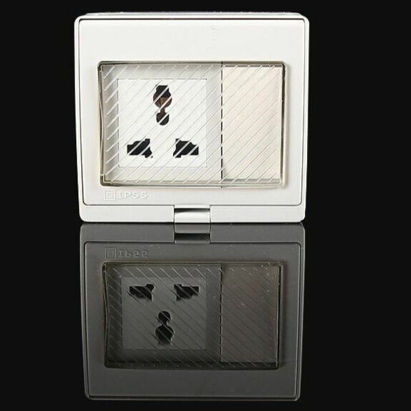 Water Proof Outdoor 13A Universal Power Socket Board With IP55 Waterproof Box 1 Gang Switch With 13A Power Plug