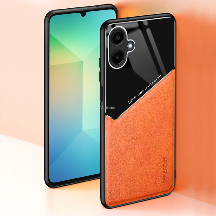Vantime%20for%20Samsung%20Galaxy%20A06%20Case%20Slim%20Magnetic%20Attraction%20Hard%20PU%20Leather%20Back%20Cover%20-%20Image%204