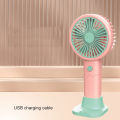 H&S Portable Mini Fan - 2-in-1 Handheld Desktop Fan with Stand, USB Rechargeable, 3-Speed Settings, Quiet Operation, Summer Cooling Fan. 