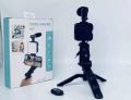 AY-49 Camera Video Recording Vlogging Kit for Video Making Microphone LED Fill Light Mini Tripod For Phone Vlog Video Recording Condenser with remote. 