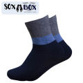 Soxabox Pack of 6 Pairs of Men Formal Premium Cotton Embroidery Summer Half Socks (SMH-27). 