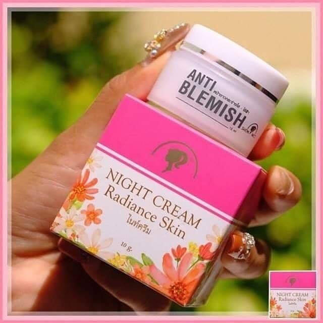 Night Cream Radiance Skin, Anti Blemish Cream - 10g