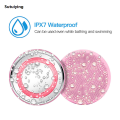 Sutuiying Mini Electric Waterproof Silicone Face Cleaning Brush Ultrasonic Portable Face Massager Sonic Vibrating Facial Cleansing Brush. 