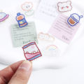 Office Supplies Binding Letter Clip Binder Clip Cartoon School Stationery Transparent Clip Paper Clip Binder Clips Snacks Sealing Clip. 