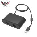 SALOMON Multiplayer Gaming Adapter Zero Latency Wireless Controller Adapter for Switch Plug-and-play Usb Game Controller Adapter with 2 Ports. 