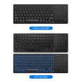 Wireless Dual ode Keyboard 2.4G/BT Wireless Connection Ergonomic Design with Touchpad Wide Compatibility. 