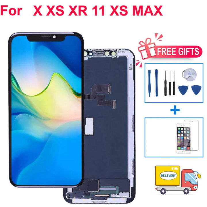 LCD Display For iPhone X / iPhone XS / iPhone XR / iPhone XS MAX/ iPhone 11 / iPhone 11 Pro / iPhone 11 Pro Max / iPhone 12 / iPhone 12 Pro  Touch Screen Digitizer Assembly Replacement LCD iX / iXS / i11 / iXR / iXSMAX / 11Pro / 11Promax / 12Pro / i12