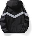 Unisex Summer Stretchable Wrinkle Grey Matching Single Layer Windcheater. 