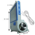 Kohinoor 'KN-7911U-SOLAR' Rechargeable Hand LED Emergency Light Lantern and Flashlight. 