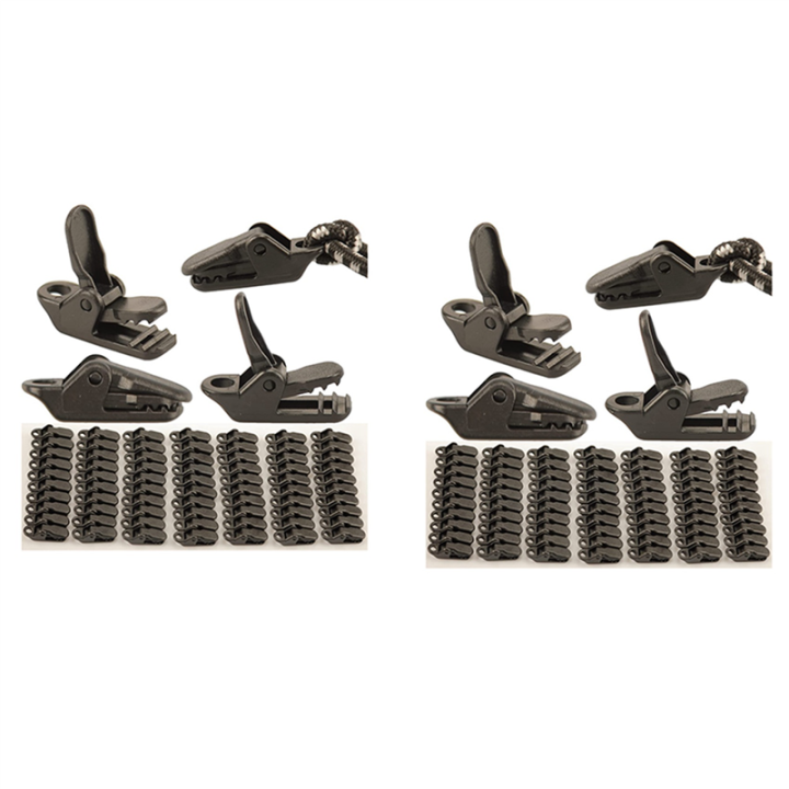 ZOROOM 140PCS Camping PC Tent Clips,Awning Tarp Clips, Clamps, Tarp Clips Tent Clips, Tent Fixing Clamps Outdoor