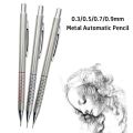Creative 0.3/0.5/0.7/0.9mm Mechanical Pencil Drawing Writing Tool Sketch Comics Design Propelling Pencil Metal Automatic Pencil Art Painting Supplies. 