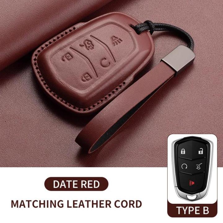 MANYOU%20Leather%20Car%20Key%20Case%20Cover%20For%20Cadillac%20CT4%20CT5%20ATS%20CT6%20CTS%20DTS%20XT5%20Escalade%20ESV%20SRX%20STS%20XTS%20XT4%2028T%20ELR%20Car%20Key%20Accessoires%20-%20Image%207