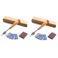 FORIDE 2X Bread Bakers Cutter Slashing Tool Dough Making Wood Handle Bakeware for Bread Bakeware Kitchen with 10X Blades. 