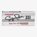 Monami Sign Pen 351 Non-Permanent Pack of 12. 