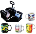 Sublimation Mug Printing Machine Professional Heat Transfer Equipment for Custom Mug Printing with Digital Time and Temperature Control, Non-Stick Coated Surface, Adjustable Pressure, and Fast Heating for Efficient Production. 