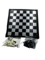 25 x 25 Cm Portable Magnetic Chess Board Set - White & Black. 