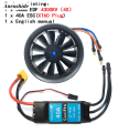 Anrushide Aircraft Jet Fan Duct ESC40AHobbyocean 50mm EDF4900KV4300KV11 Fifty percent discount Propeller Brushless Motor RC EDF Aircraft. 
