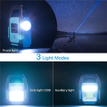 ARELENE 4X 3 in 1 Solar USB Rechargeable COB LED Camping Lantern, Charging for Device, Waterproof Emergency Flashlight LED Light. 