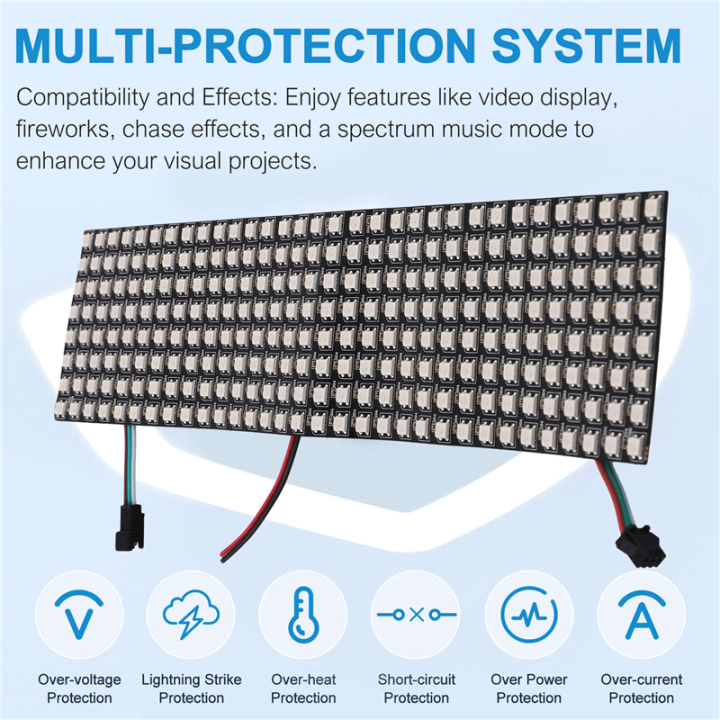WS2812%20Led%20Programmable%20Light%20WS2812%20RGB%20LED%20Matrix%20Panel%20Individually%20Addressable%20Flexible%20for%20Video%20Display,%20DC5V%20(8x32)%20-%20Image%207