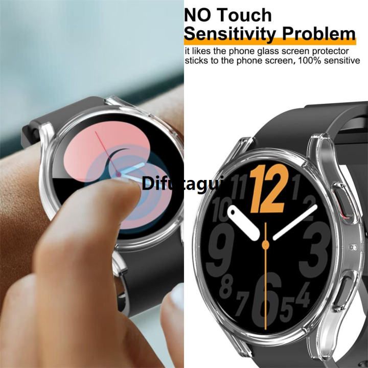 Difutagui%20Case%20for%20Samsung%20Galaxy%20Watch%207%2040mm%2044mm%20Women%20Men%20Samsung%20Smartwatch%20Luxury%206%2044mm%2040mm%20Glass%20Screen%20Protector%20Plastic%20Scratch%20Resistant%20Cover%20-%20Image%204