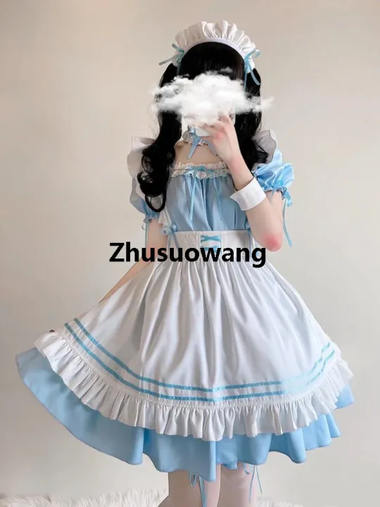 Zhusuowang%20Classic%20Maid%20Uniform%20Pink%20New%20Year%20Cute%20Lolita%20Cosplay%20Costumes%20Short%20Skirt%20Dress%20Y2K%20Princess%20Fantastic%20Fairy%20Outfit%20%E3%80%902025%20Version%E3%80%91%20-%20Image%208